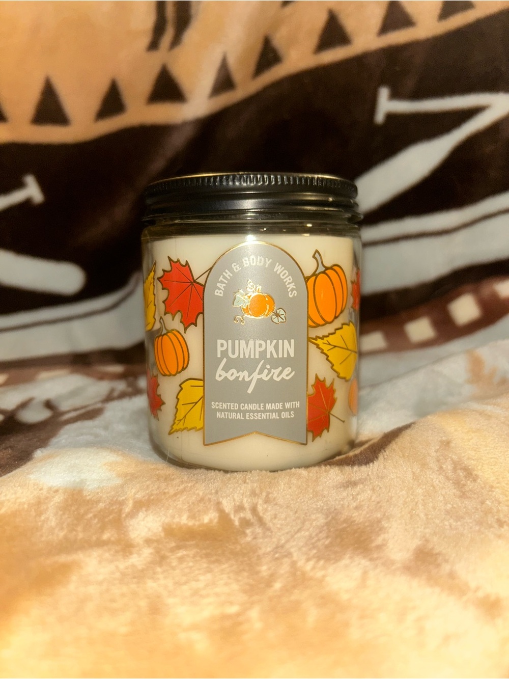 Bath and Body Works Pumpkin Bon Fire Single Wick